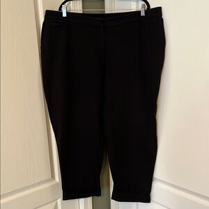 JJill Women’s Black Cuffed Pants Size 3X